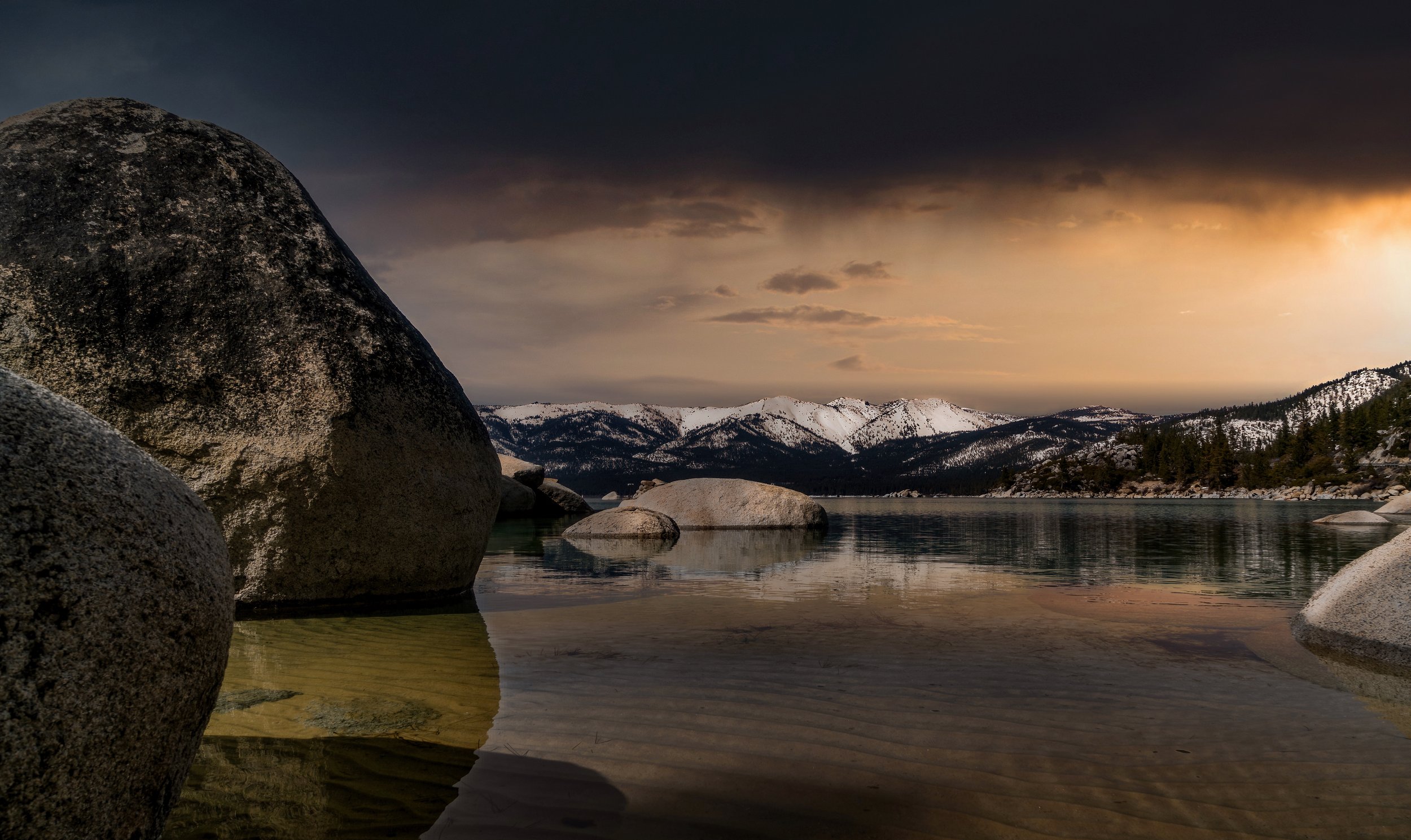 Moody Sand Harbor Sunset