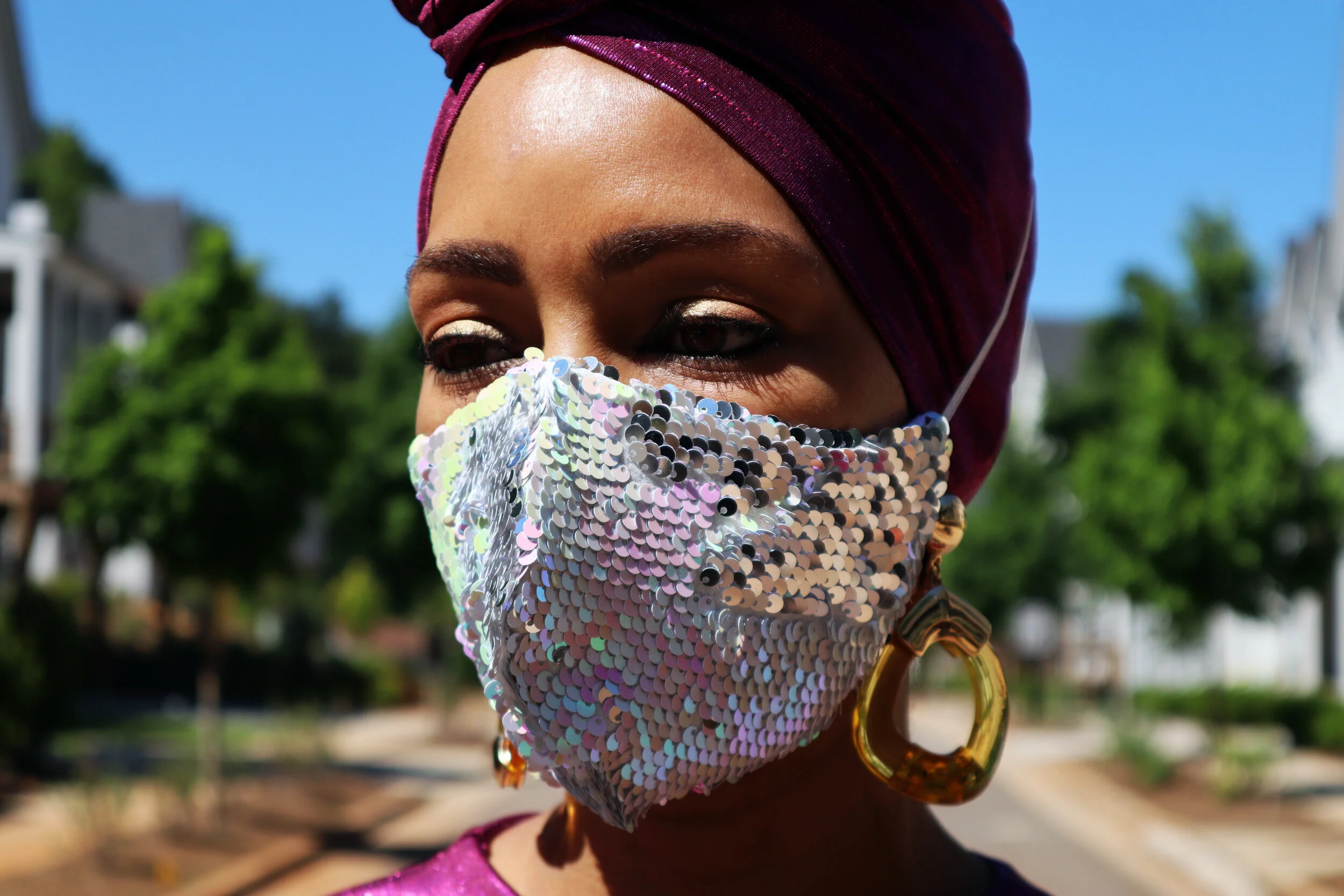 Gaudy and Gilded  Mask by  Shukuru Corture