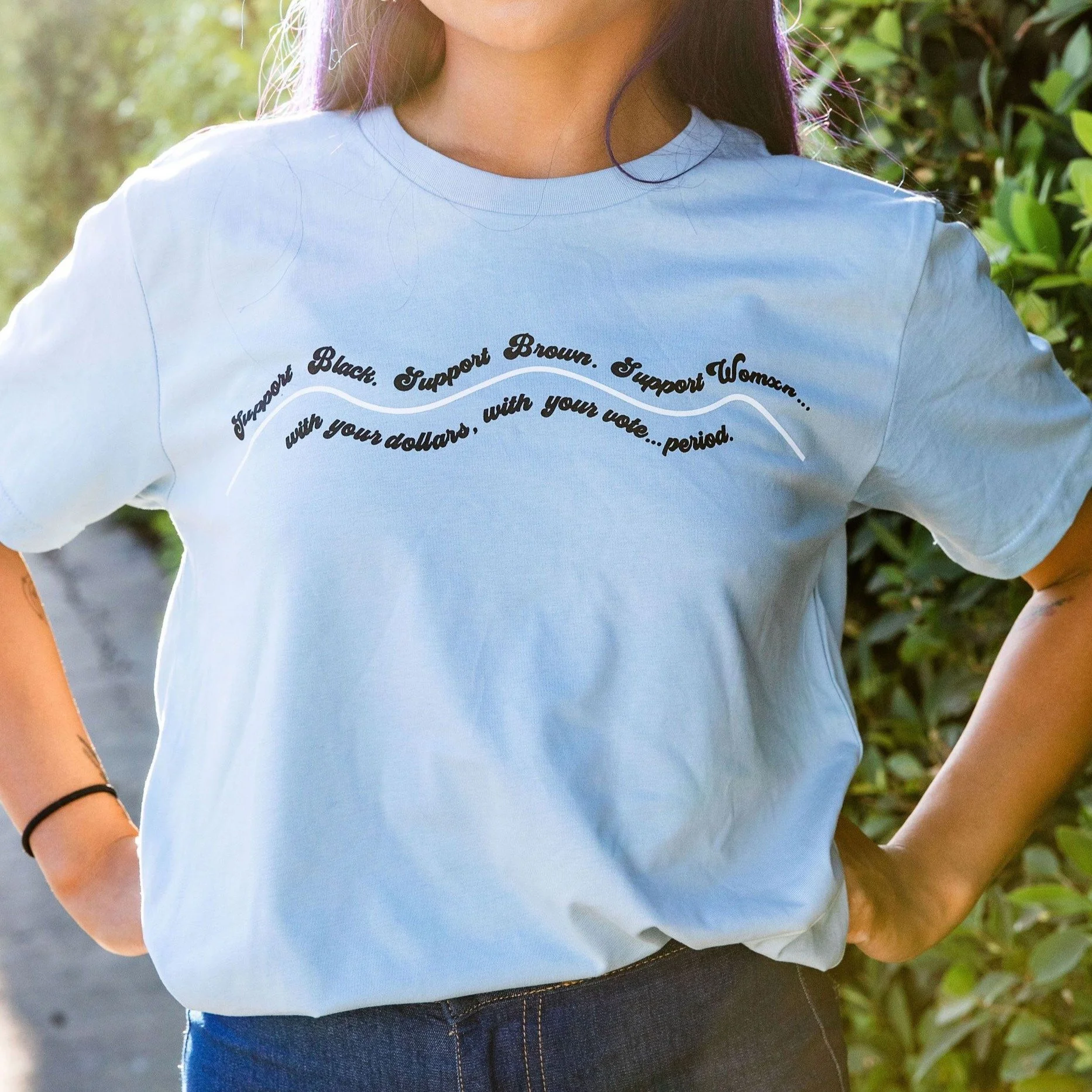 Support Black, Brown, Womxn Tee by Grl Collective