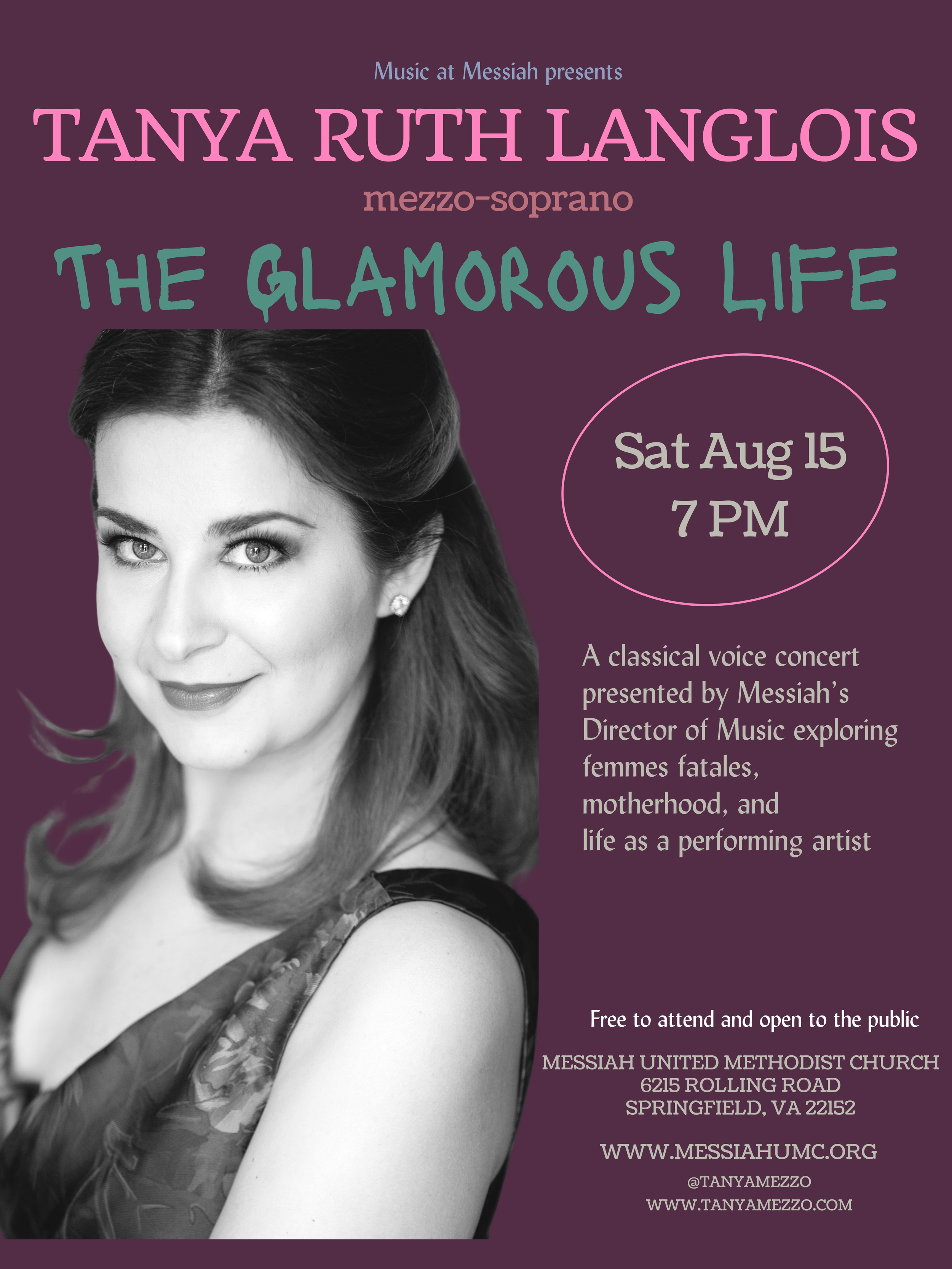 The Glamorous Life: A Solo Recital