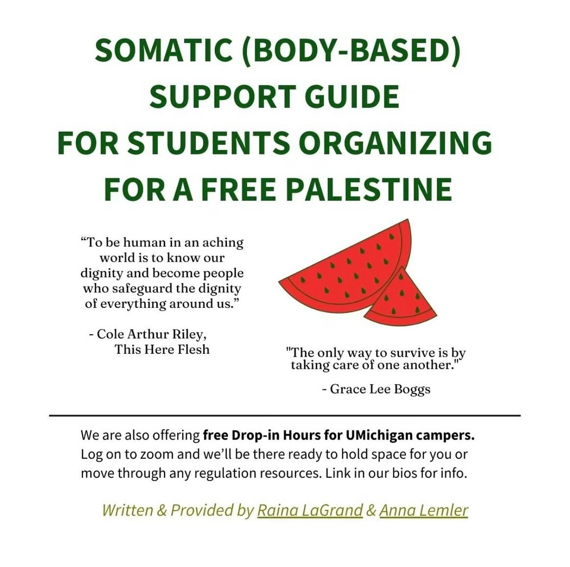 Thank you to @unfurlandrewild with @use.repost for this resource for students and all people organizing for justice in this moment.

#repost 
・・・
🍉 For all the students out there who are being so courageous and taking action for a free Palestine. Fe