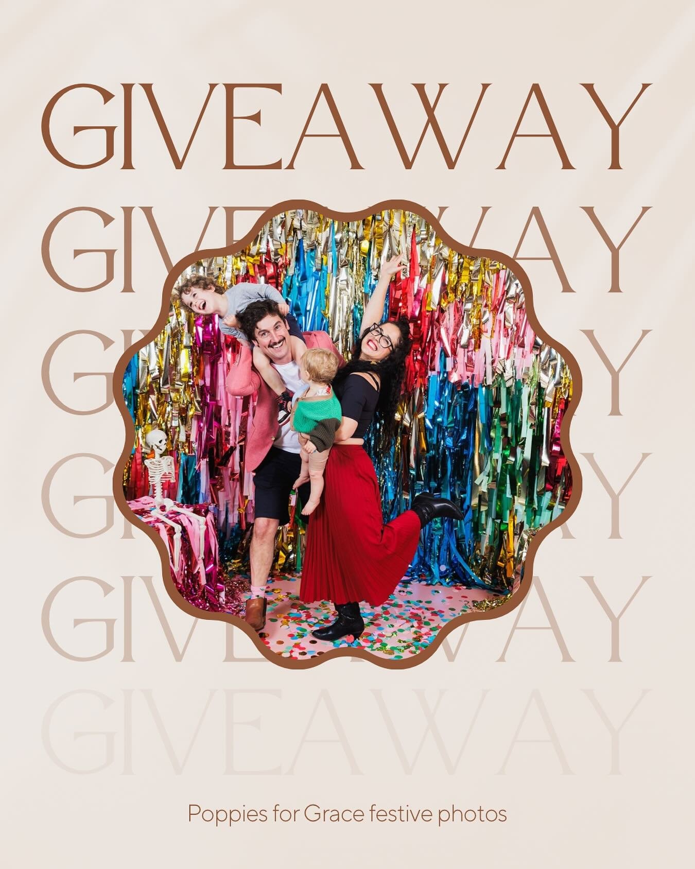 !!!GIVEAWAY!!!

@poppiesforgrace has gifted me a ticket to Festive Photos (the most joyful Christmas minis!) to pass to one of you!
Mini sessions runs next week 19-22Nov in Hawthorn 

To enter:
⭐️ follow @poppiesforgrace and @veronika.sanderson.photo