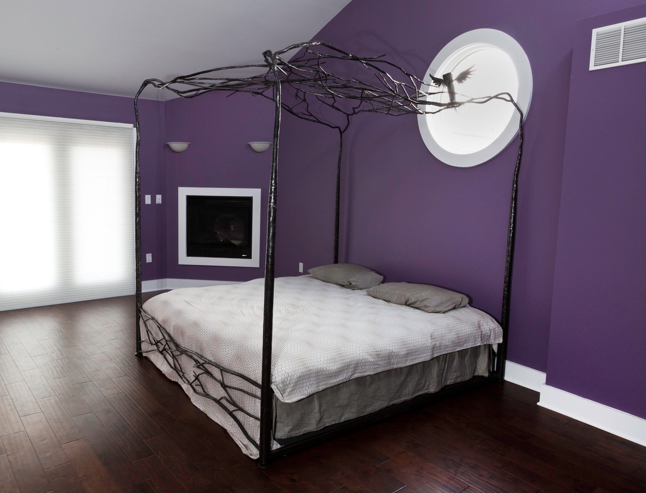 FORGED BED FRAME WITH CANOPY - private residence, Philadelphia PA 