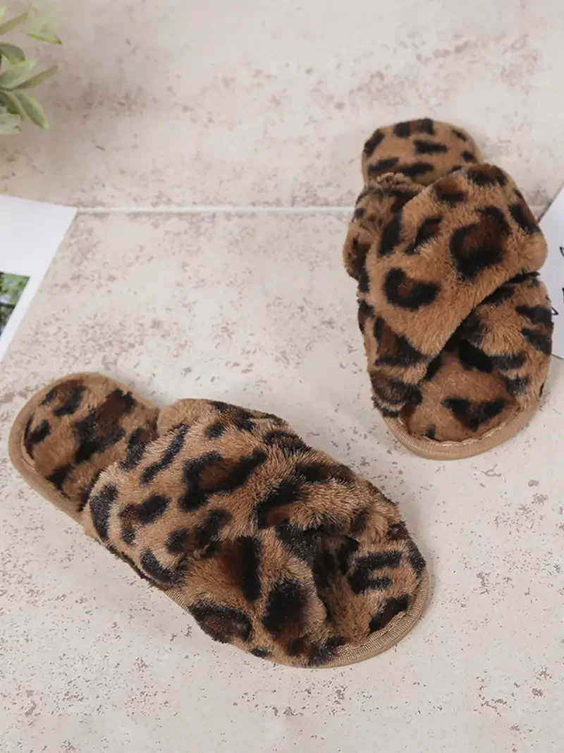 Leopard Print Slipper