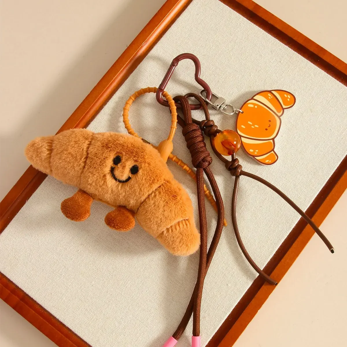 Croissant Keychain