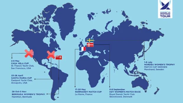 Women’s Tour cancels USA events || Scuttlebutt Sailing News