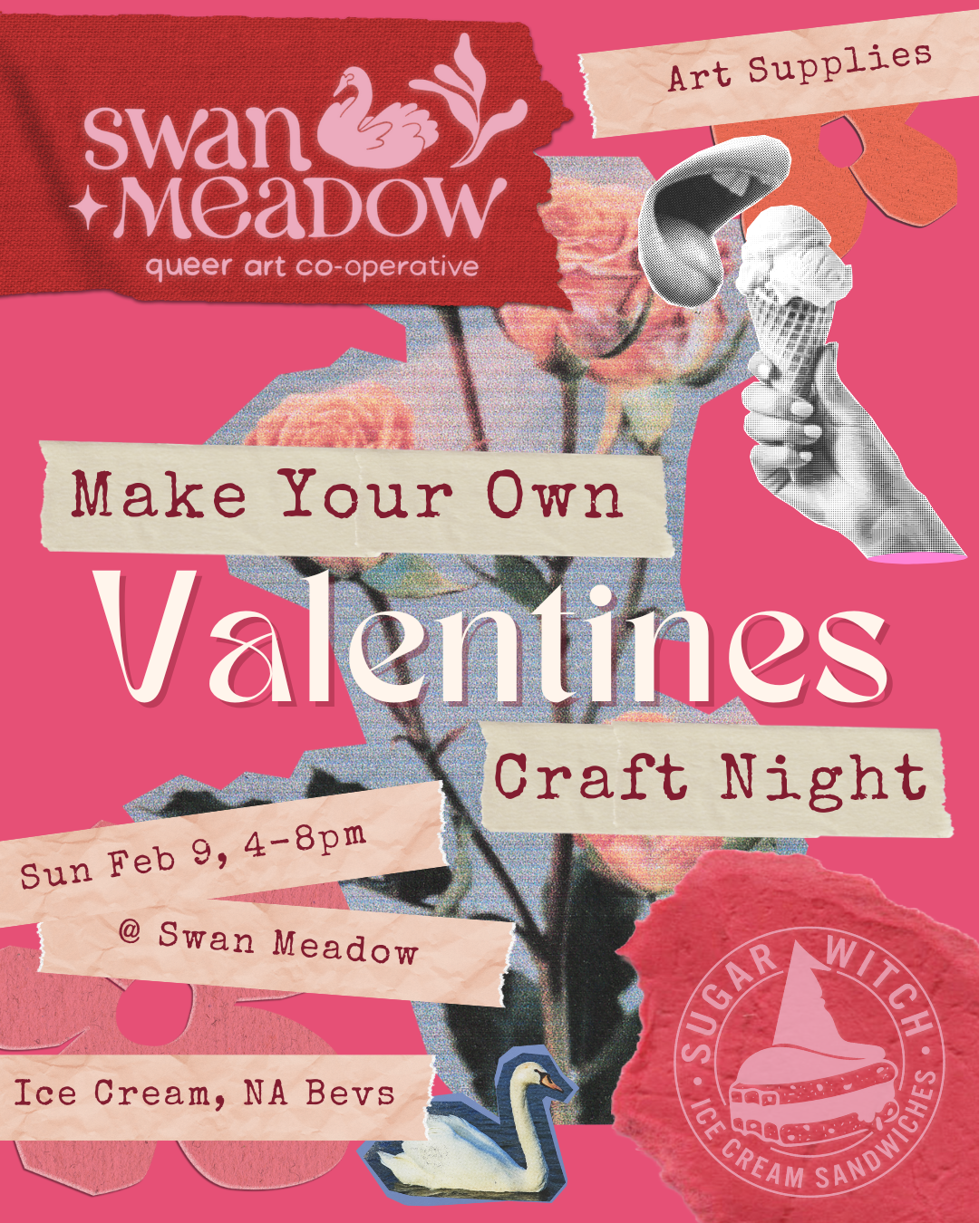 Make Your Own Valentine Craft Night at Swan Meadow