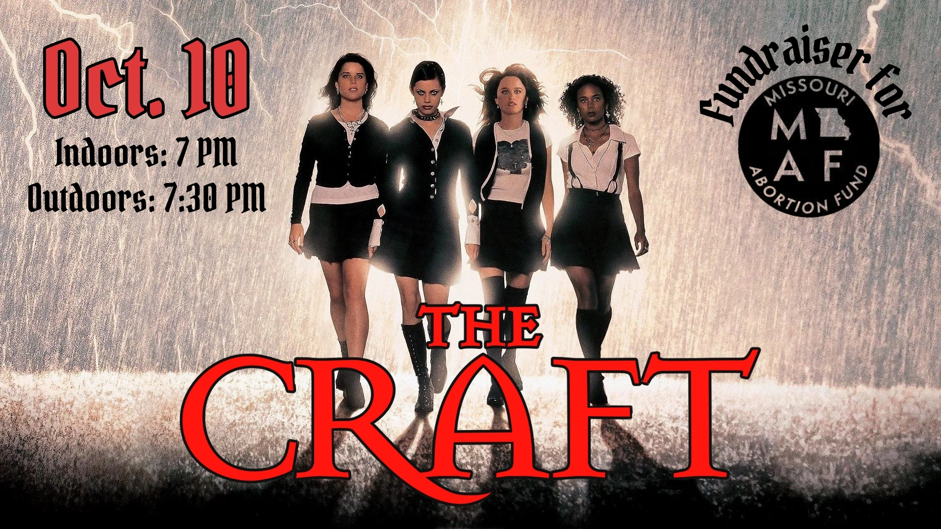 THE CRAFT (1996) — Fundraiser for Missouri Abortion Fund