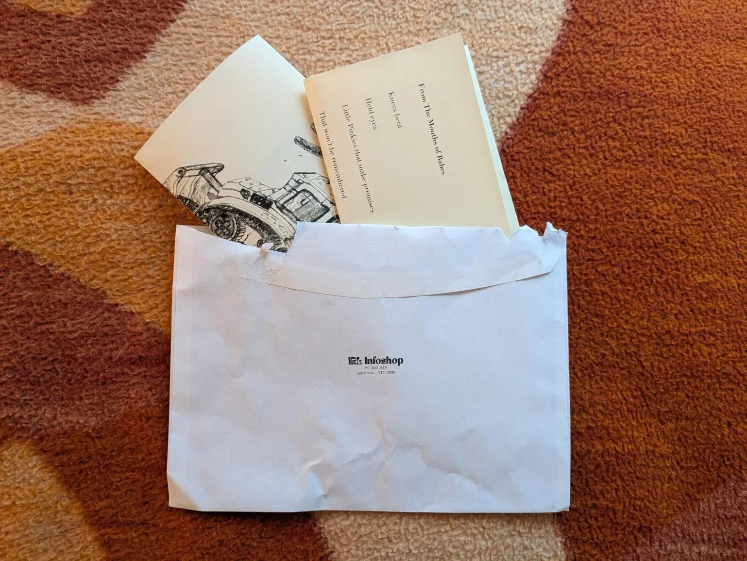 Letters starting to arrive via post to people who subscribed to @events_at_catalyst during our subscriber drive. Everyone gets one letter a week for the next six weeks. Thank-you to all who subscribed and to all the artists/writers who contributed. W