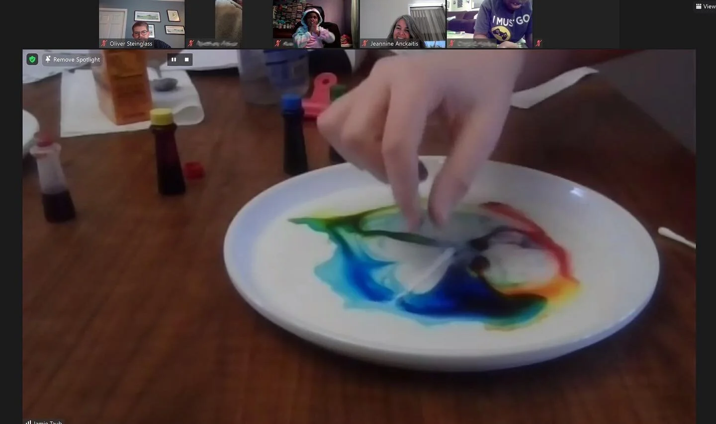 Today for day 2 of our week of winter programming local middle schooler Jamie Taub led an interactive science class for an enthusiastic group of budding scientists!