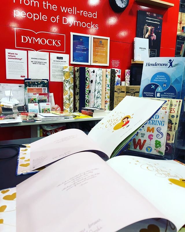 3 copies now signed and available at @dymockstooronga yay! #thegoldenthread #dymocks #dymockstooronga #hawthorn #melbourne #kids #book #read #wellbeing #mentalhealth #picturestory #debhudson #write #author #love #education #primaryschool