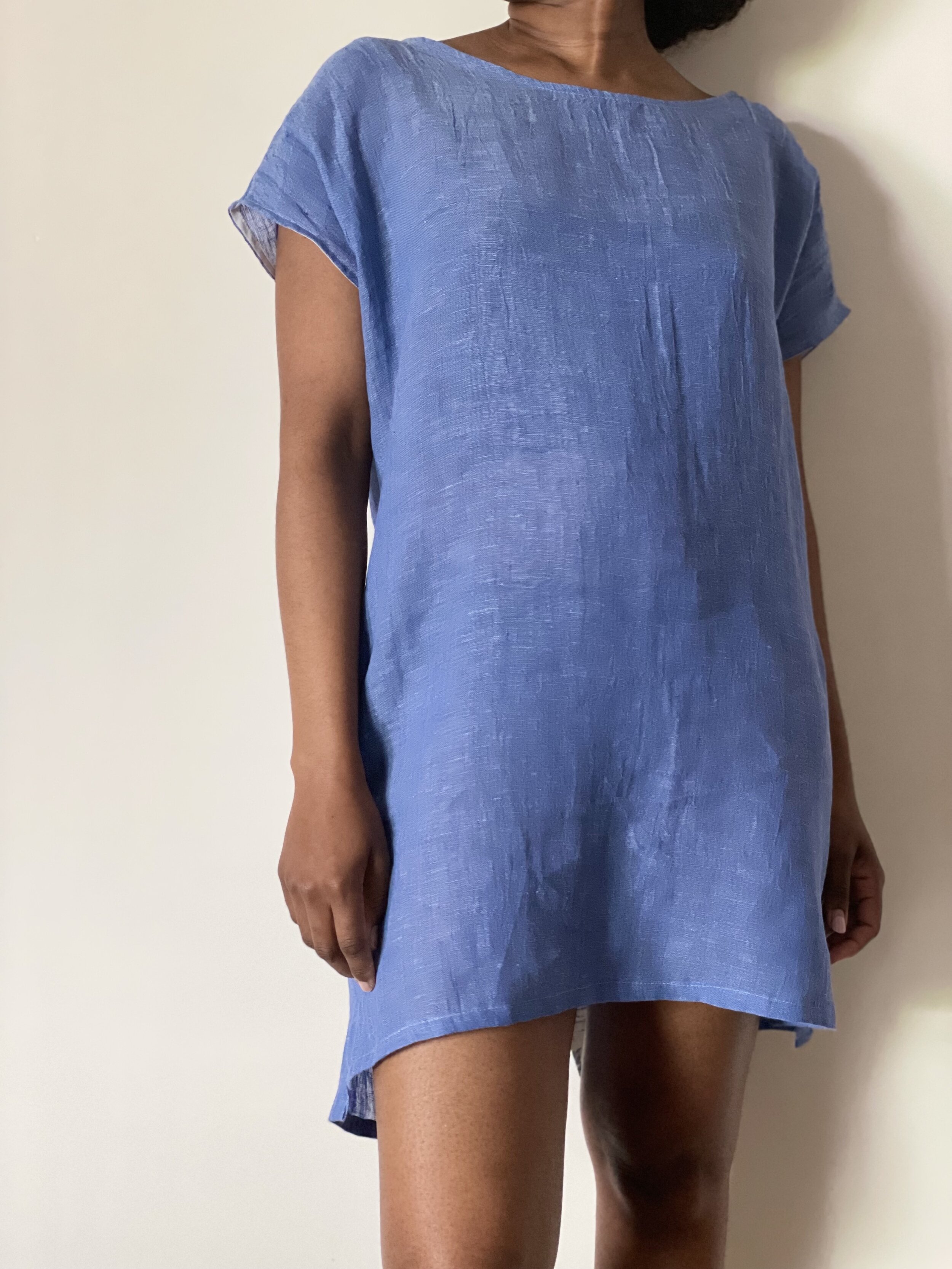 Marcia Shirt Dress (Sky Blue)