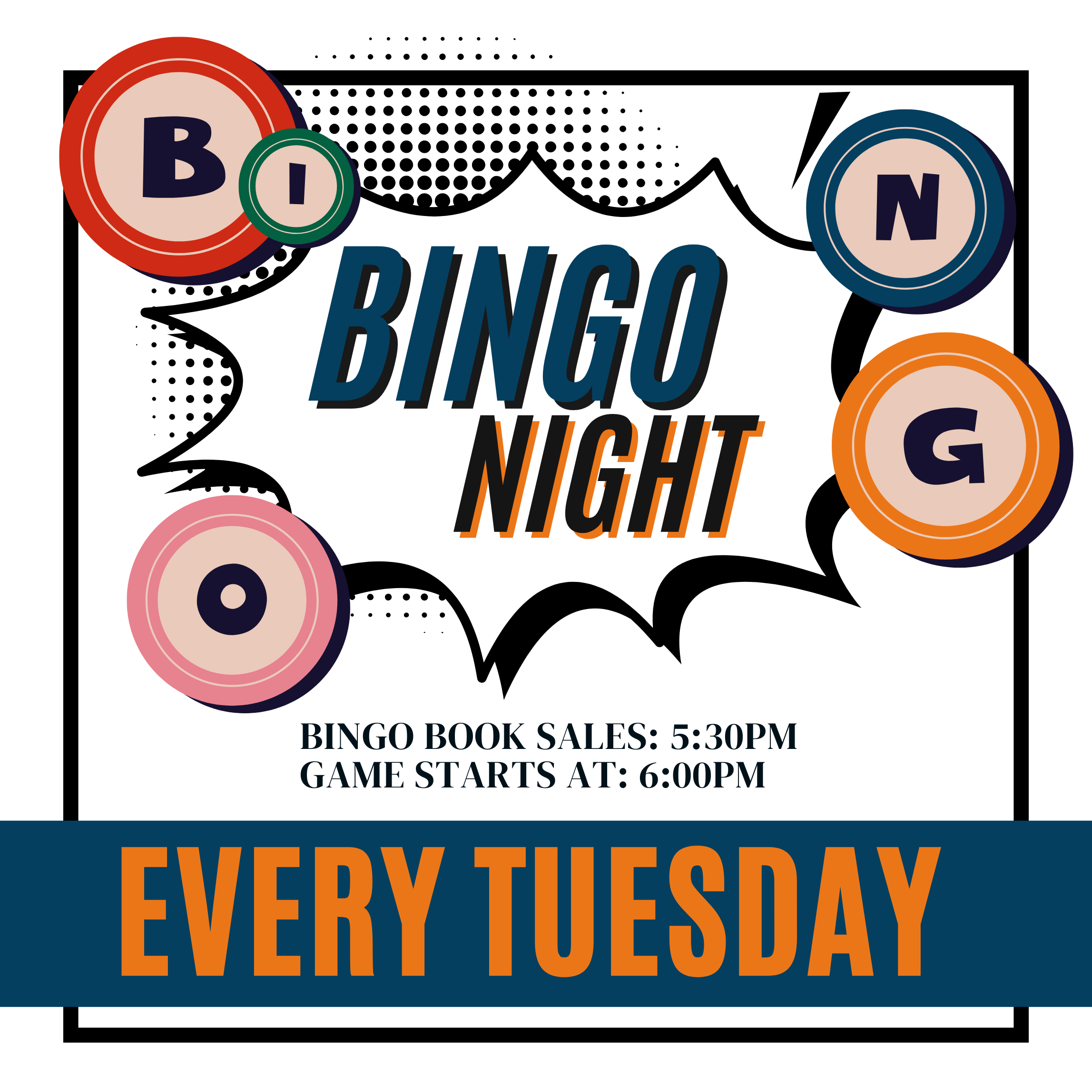 TUESDAY BINGO