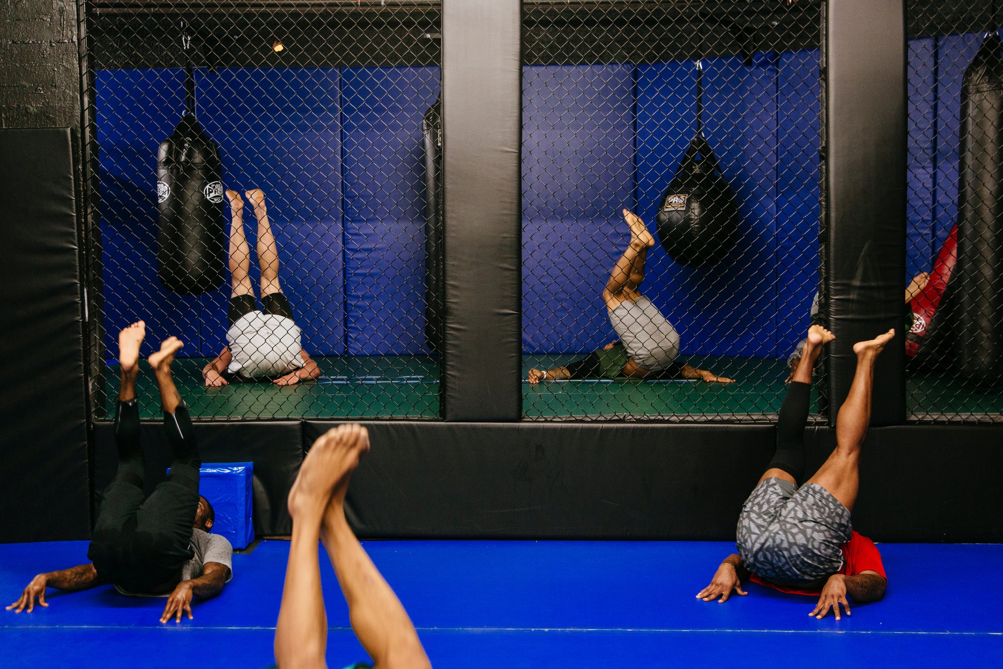 N.F.L. players in a training session.CreditKendrick Brinson for The New York Times