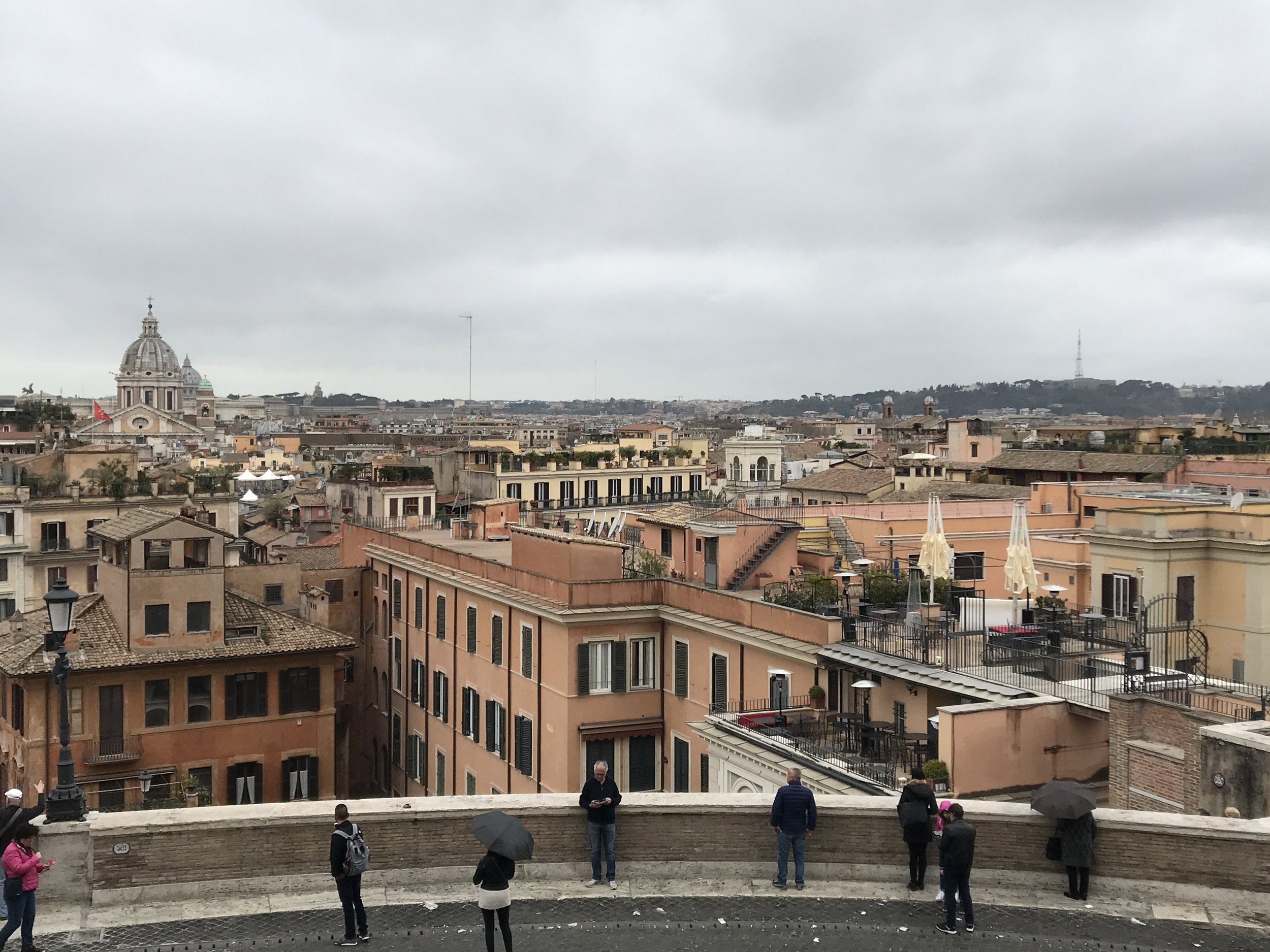  Views from on Top of the Spanish Steps 