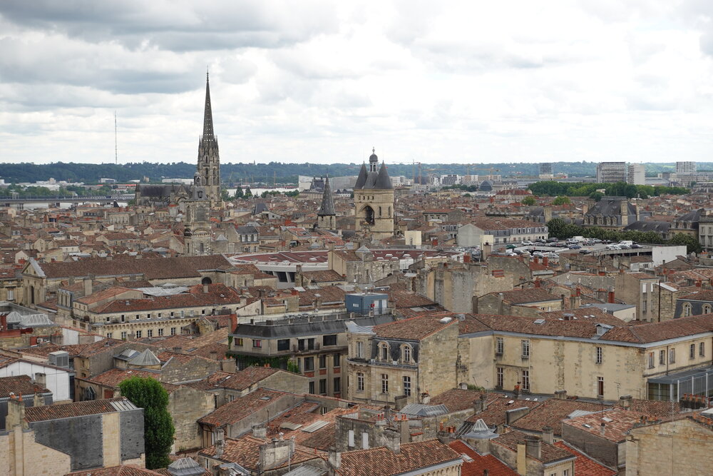 Panoramic View of Bordeaux from Saint Andre Clock Tower, Bordeaux
