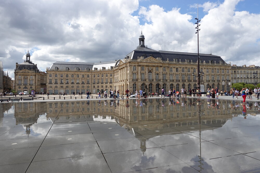 Reflections from Place de La Bourse, Bordeaux, France