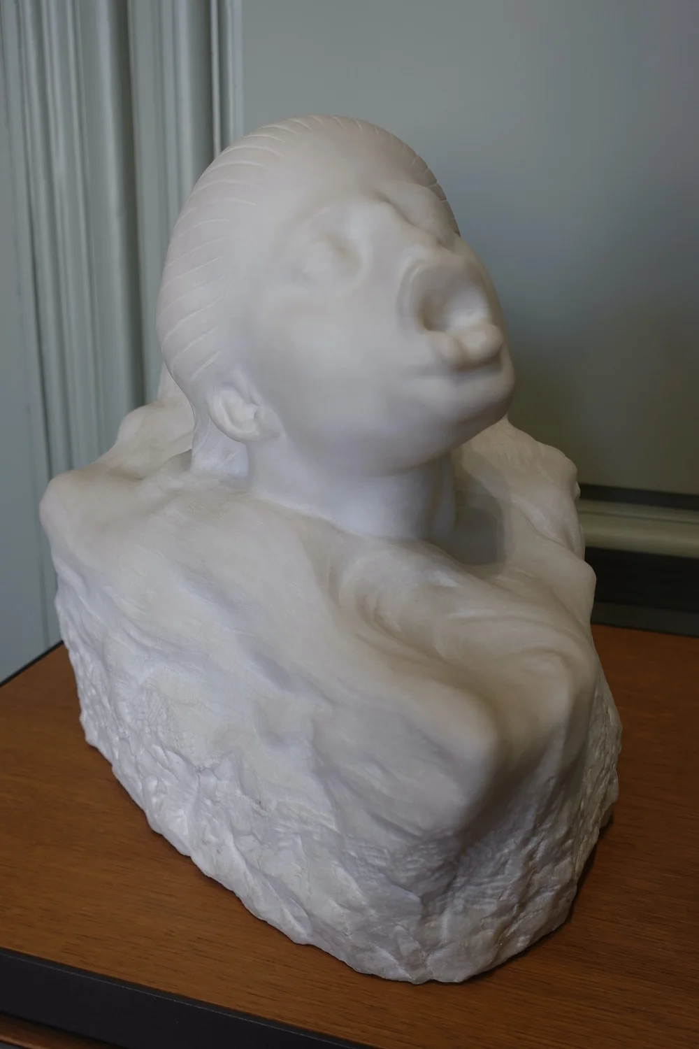 Interesting fish shaped statue at Musée Rodin, Paris