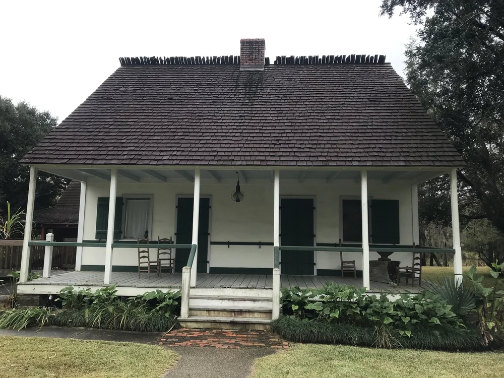 Wooden cottage at Vermilionville in Lafayette, LA
