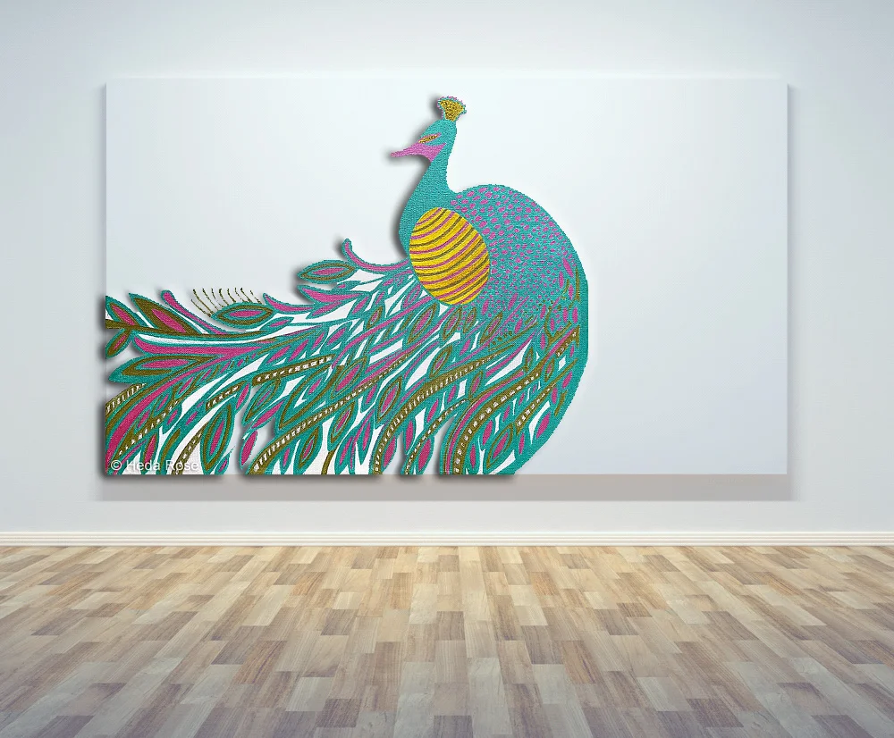 Peacock Awakening (2015) 16 x 20