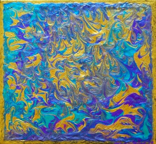 Eternal (2018) 6 x 6 Acrylic on Canvas SOLD