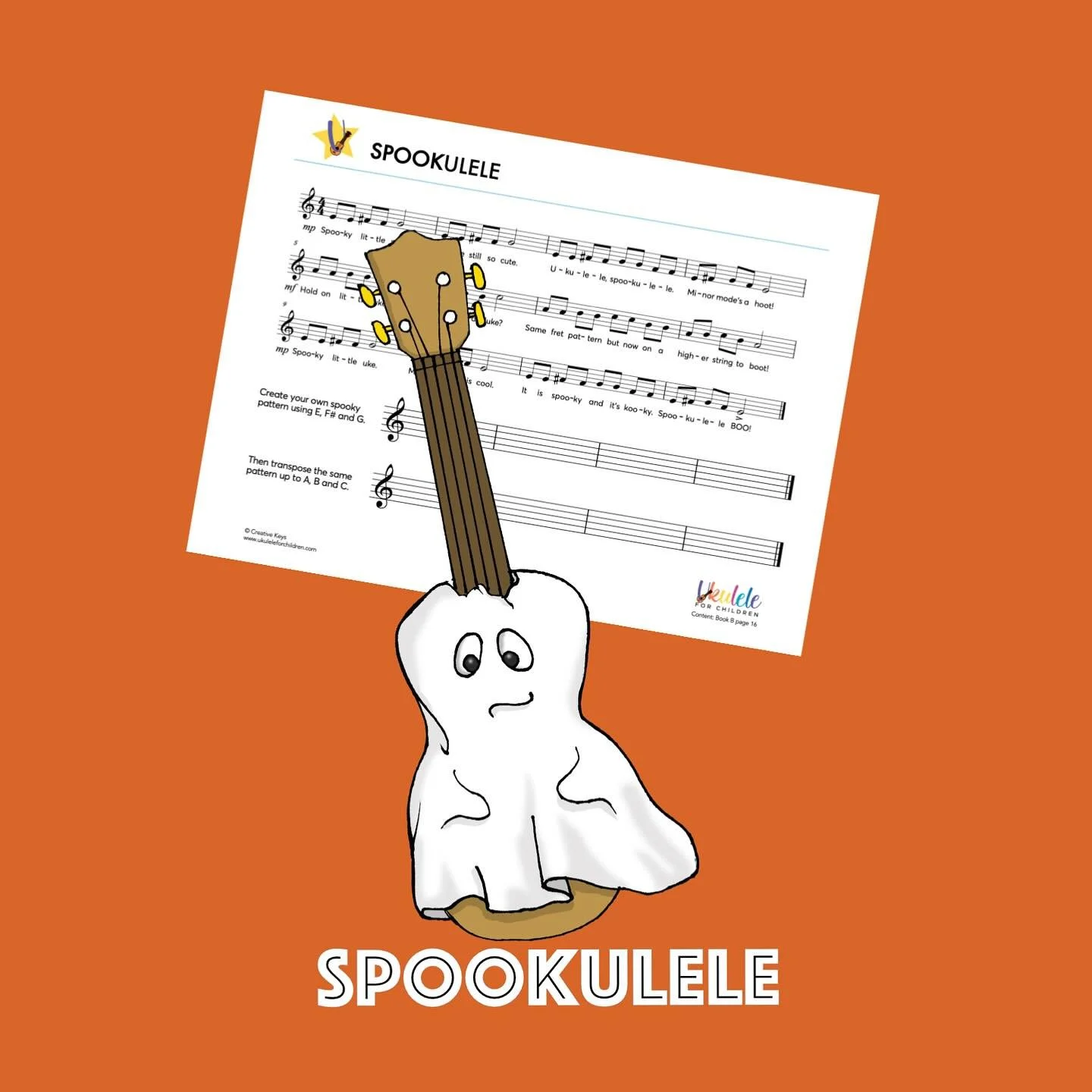 &ldquo;Spookulele&rdquo; has been an absolute FAVOURITE song with my students. And not just around Halloween 🎃&hellip;they want to play it throughout the year!!!! The repeating finger patterns make it an easy song to jump ahead to if you&rsquo;re no