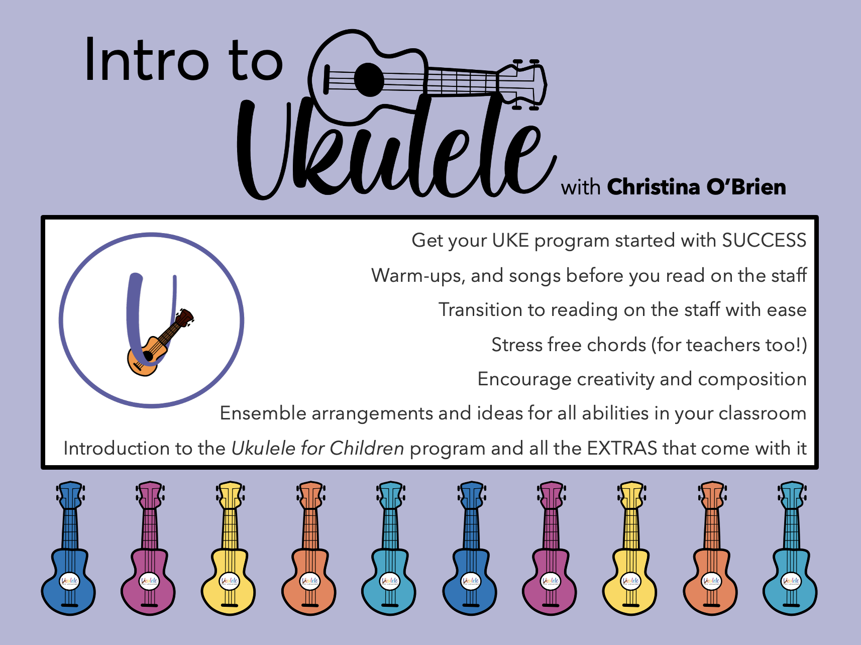 Teacher Clinic - Intro to Ukulele (Aug 28, 2026)