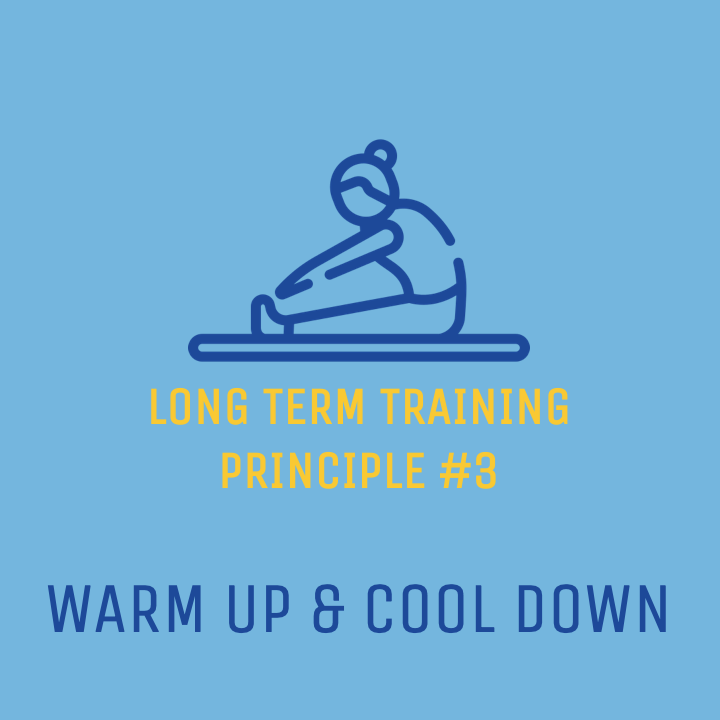 Long Term Training Principle #3 of 6: Warm up and cool down… 