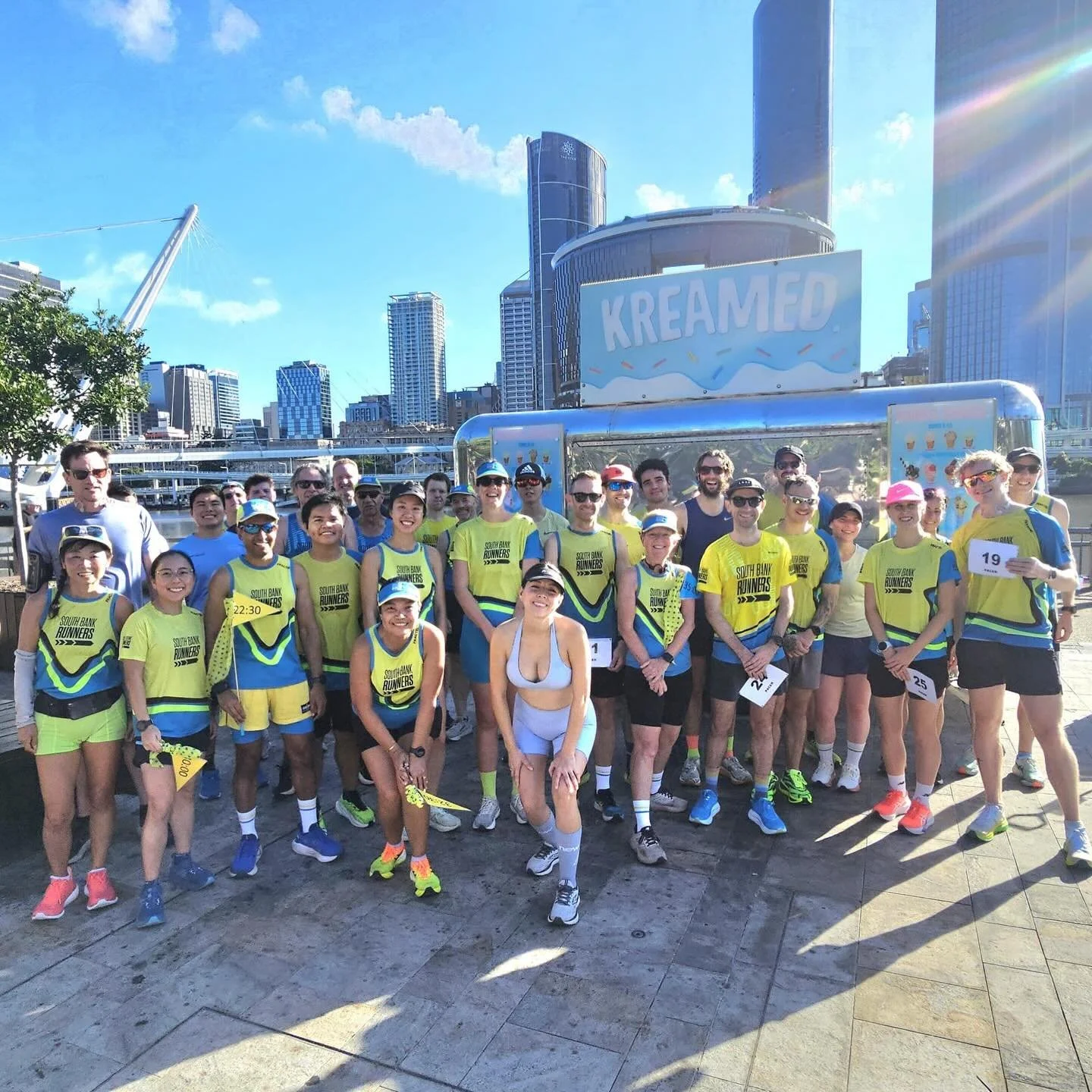 Fantastic effort over the weekend from our members. Another successful @southbankparkrun takeover and celebration of the Brisbane running community 💛💙

#parkrun #takeover #brisbane #community #runclub