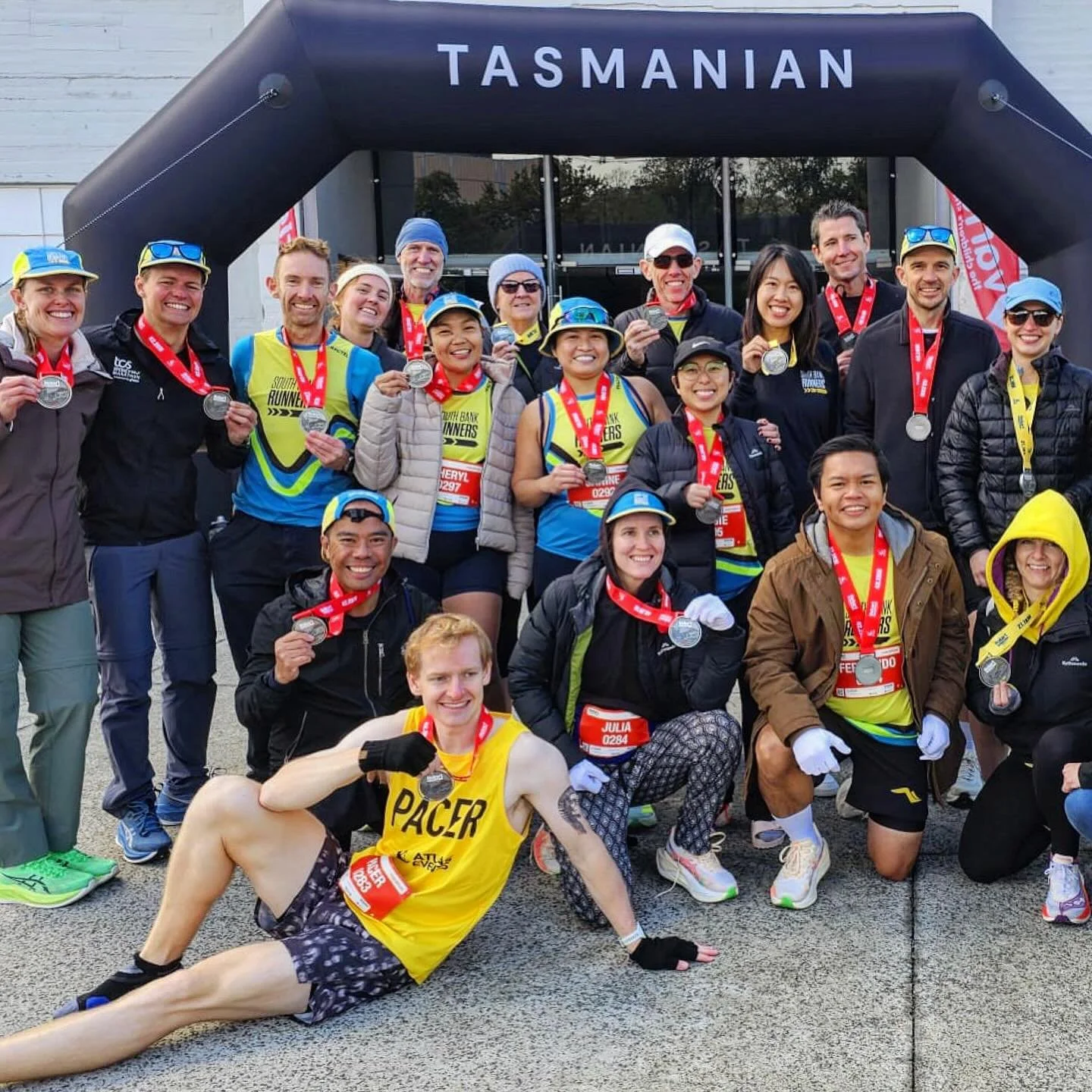 HOBART MARATHON TAKEOVER 🏔️🏃&zwj;♀️🏃&zwj;♂️🏁 Last Sunday our SBR team conquered the Hobart Marathon Festival, braving the cold, wind and hills of the southernmost capital. We fielded the second largest team at the event across all distances inclu