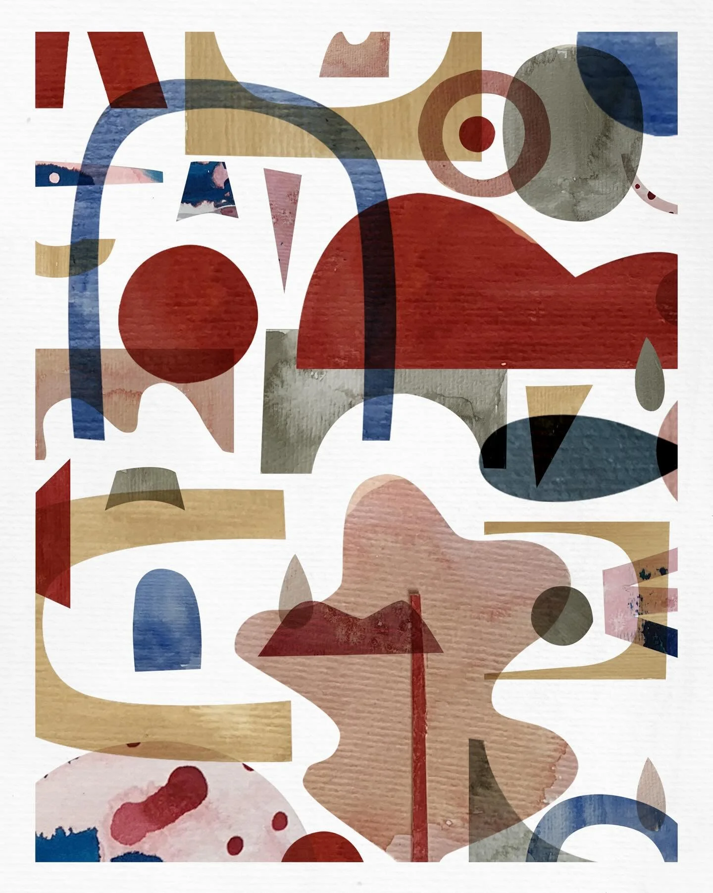 Paper cut collage#2 exploring shape, color and rhythm.
@slowdownstudio
#slowdownprint2026