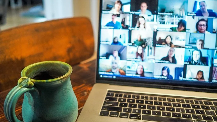 Remote team meeting on Zoom