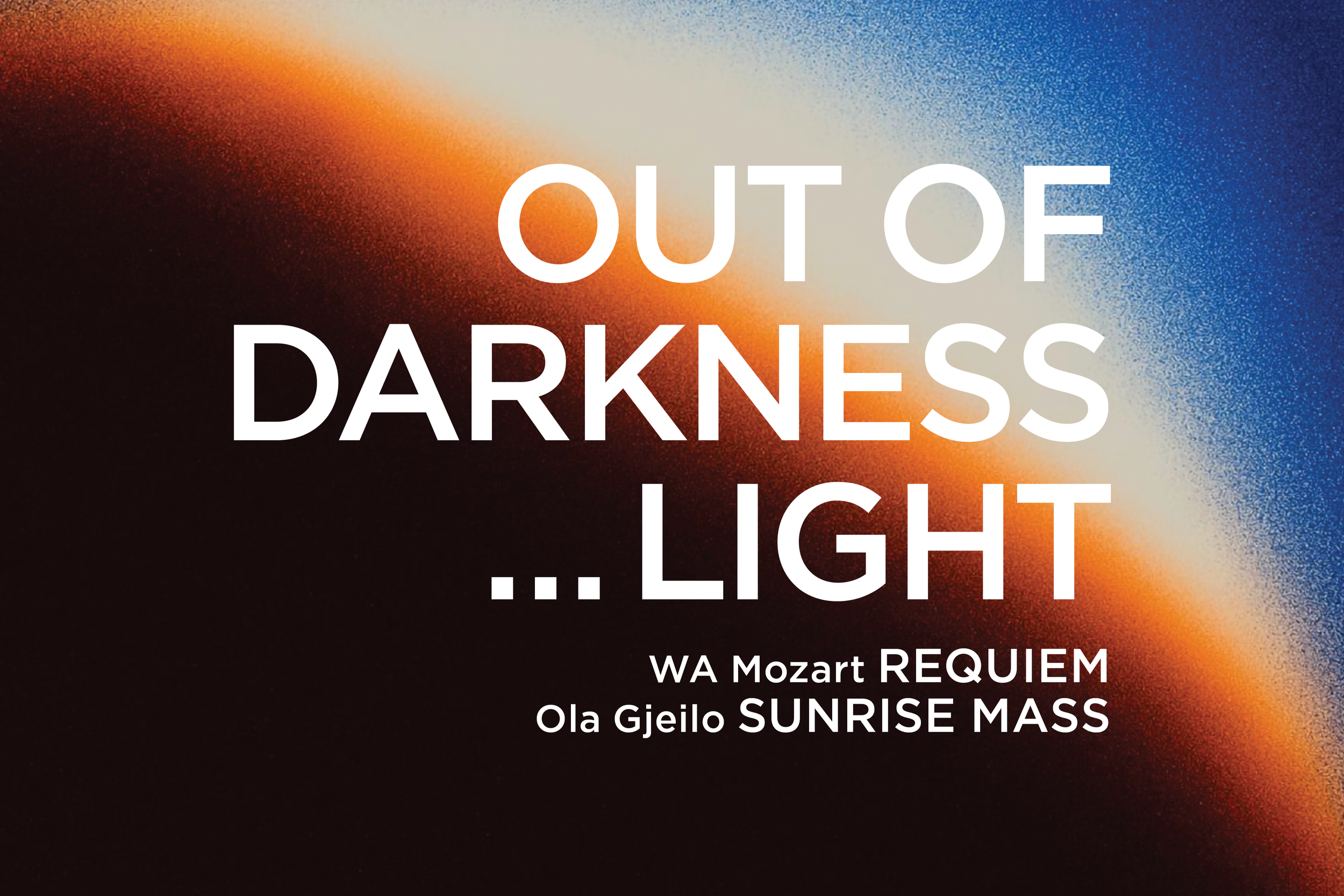 Out of Darkness...Light