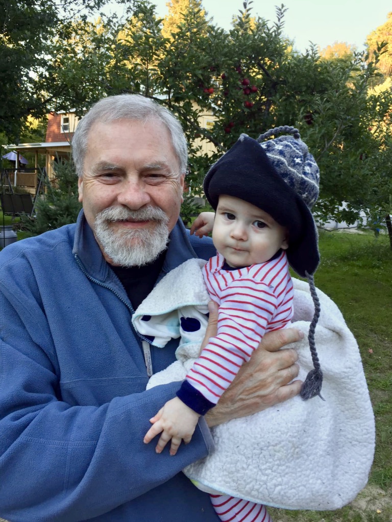 Dave Eickenroth with his grandson