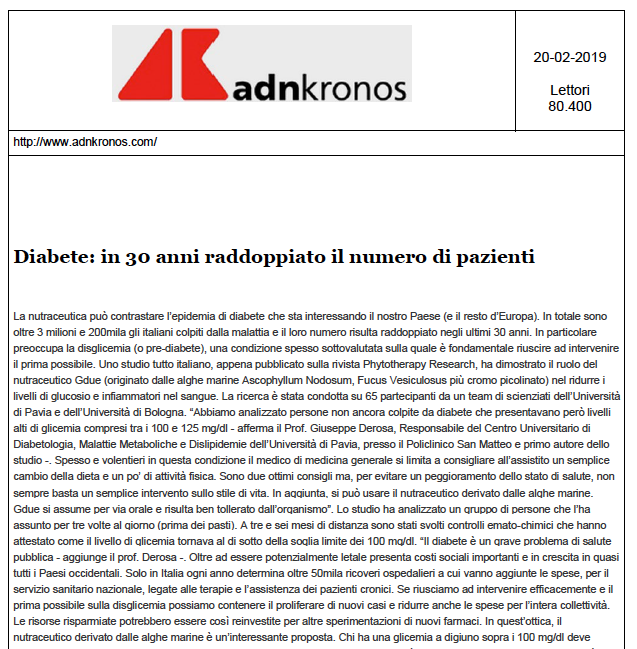 20-02-2019 - ADNKRONOS.COM