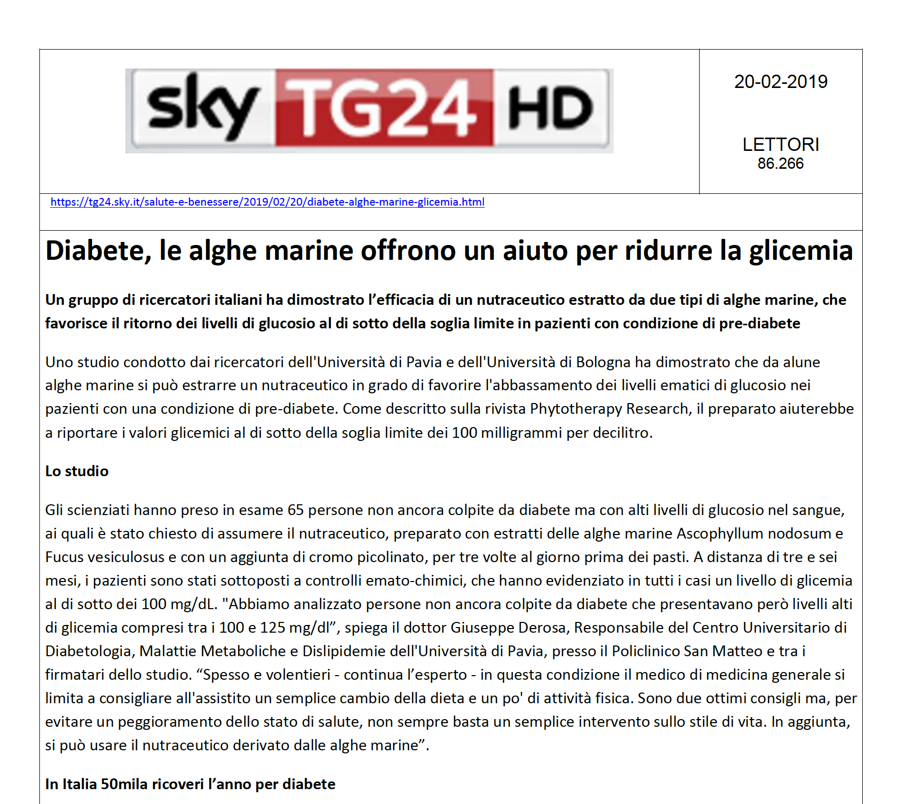 20.02.2019 - SKYTG24