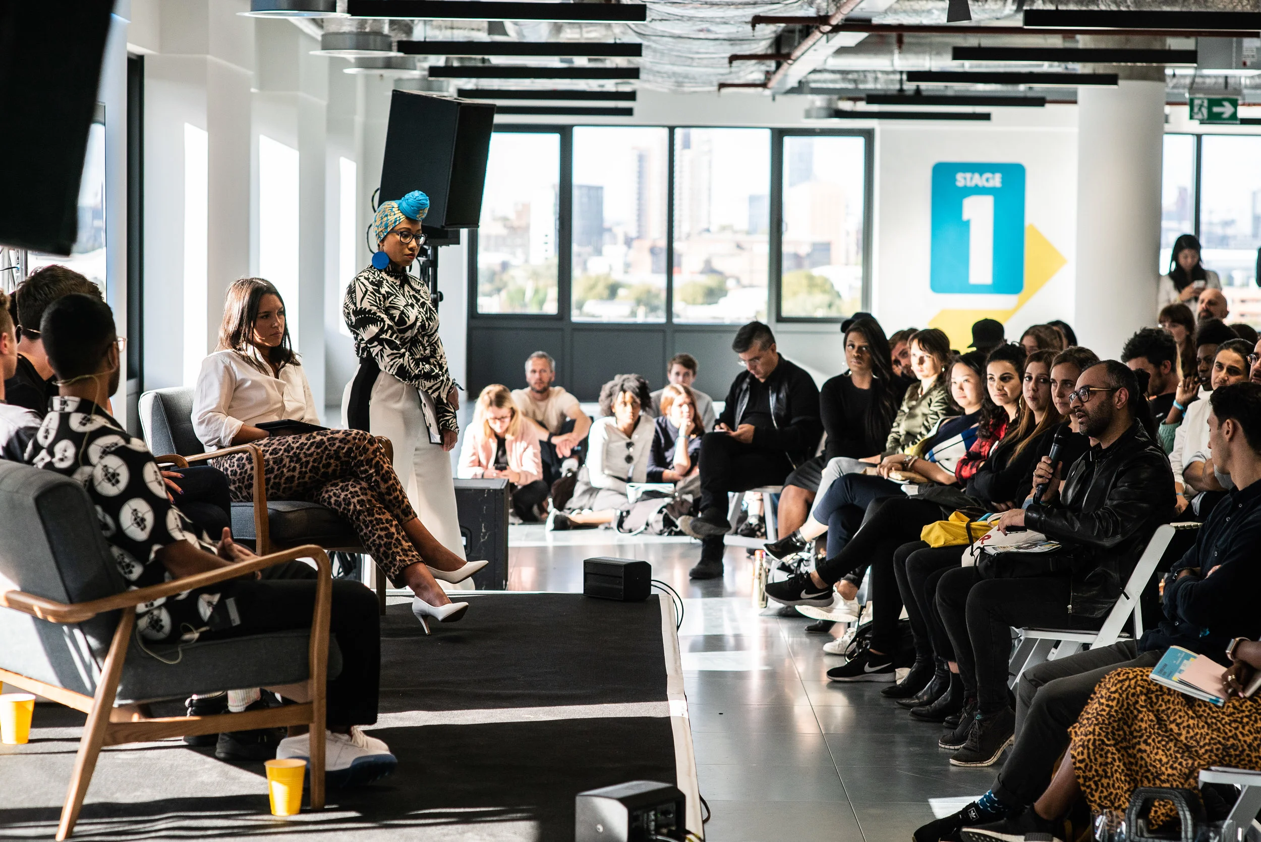 Courier Live brought hundreds of entrepreneurs and start-ups into Trilogy Real Estate’s new east London creative campus Republic (Image credit: Courier Media)