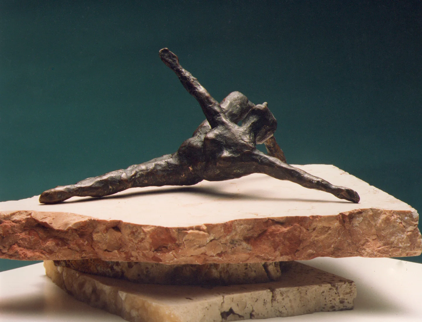 1983 Dancer bronze 17 cm long x 7 cm x 10 cm high