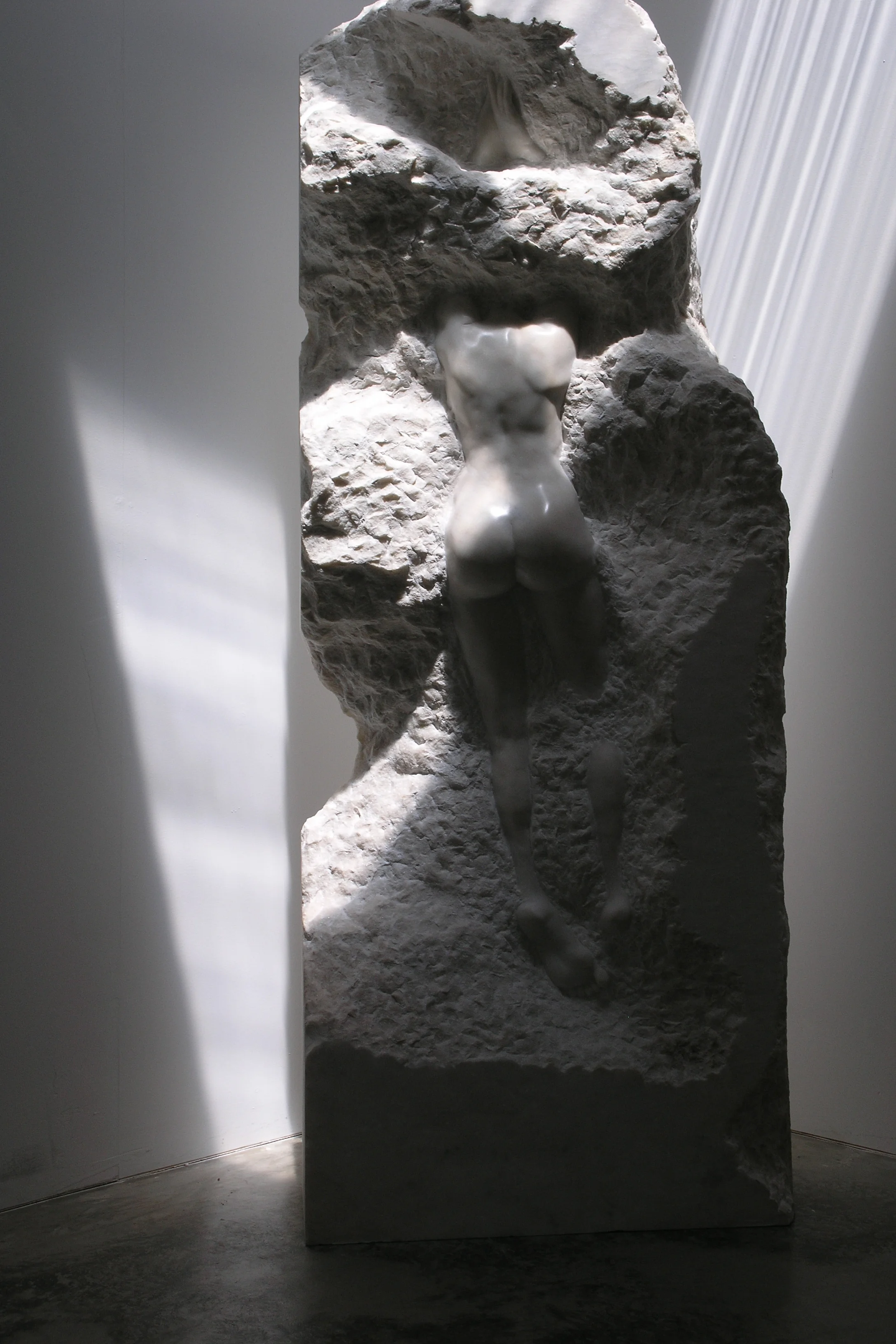 Doorways and Portals part 1 2008 - 2018  2 tonne Portuguese Pink marble  two more sections still in progress follow @samantha.art on Instagram for progress of third part. Only available for sale as tryptic. Accepting #Bitcoin and #Ether only.