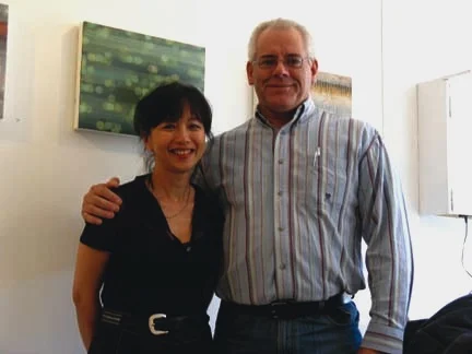 Artist Kaye Mahoney from New York and Mayor Gibbon of Bendigo Vic opening exhibit