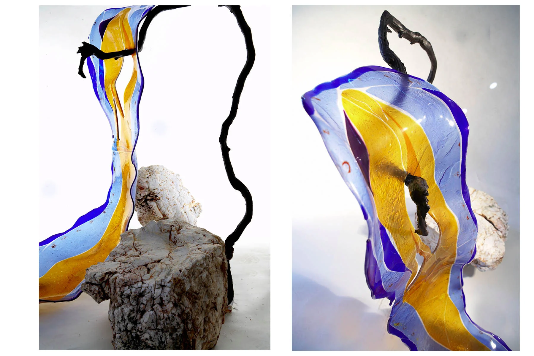 2006 Gaia glass bronze and quartz