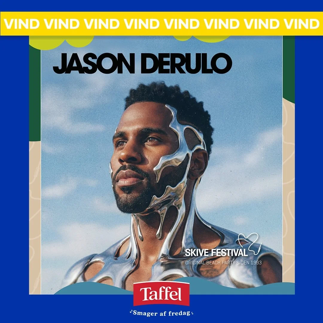 Konkurrencen er slut. Jaaason Deruloooo! 🎶&nbsp;
Kan du ogs&aring; h&oslash;re det for dig? Vi sender en heldig vinder afsted med 2 torsdagsbilletter til @skivefestival d. 4. juni, hvor Jason Derulo og mange andre optr&aelig;der! 🎤🔥&nbsp;Og som om