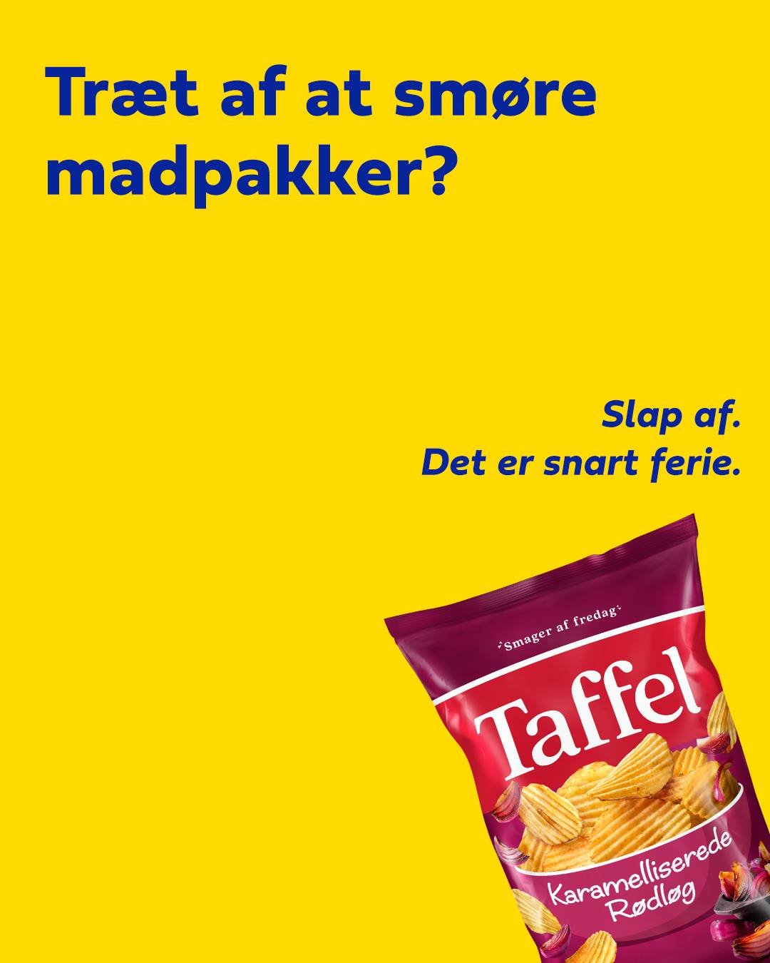 V&aelig;k med madkassen og frem med snacksk&aring;len. Nu er det snart ferie 😎