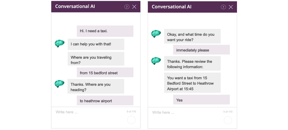 Figure 1: an example slot filling dialogue