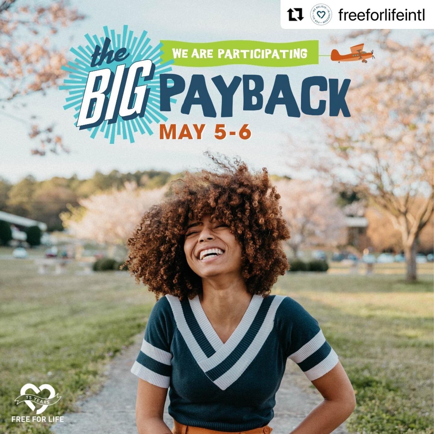 #Repost @freeforlifeintl
・・・
The Big Payback ends TONIGHT at 6PM CST! Make your gift in time, and you will support our one-of-a-kind Survivor Scholarship Program. ⠀⠀⠀⠀⠀⠀⠀⠀⠀
⠀⠀⠀⠀⠀⠀⠀⠀⠀
Free for Life runs one of the only survivor-focused scholarships in