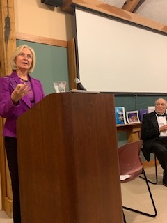 Vicki speaking to the Eight O’Clock Group in April