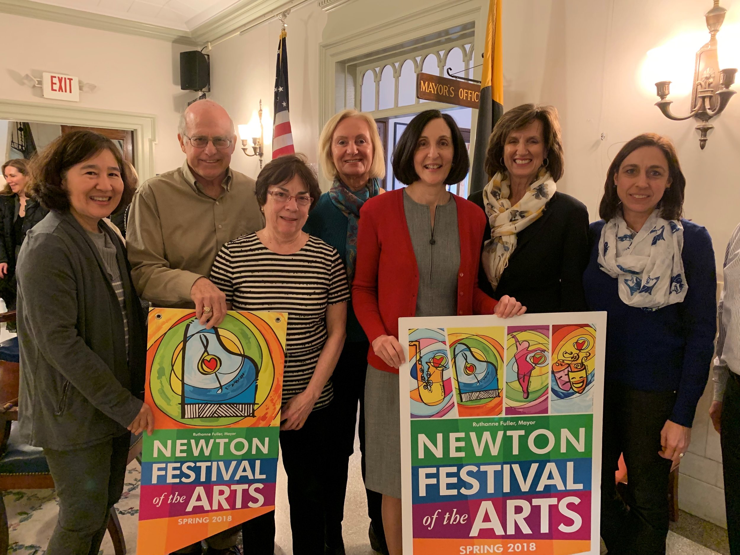 The Mayor's Committee on Community Design for Arts and Culture (CDAC) showcases the Newton Festival of the Arts Photo Credit: Mayors March 26 2019 Update