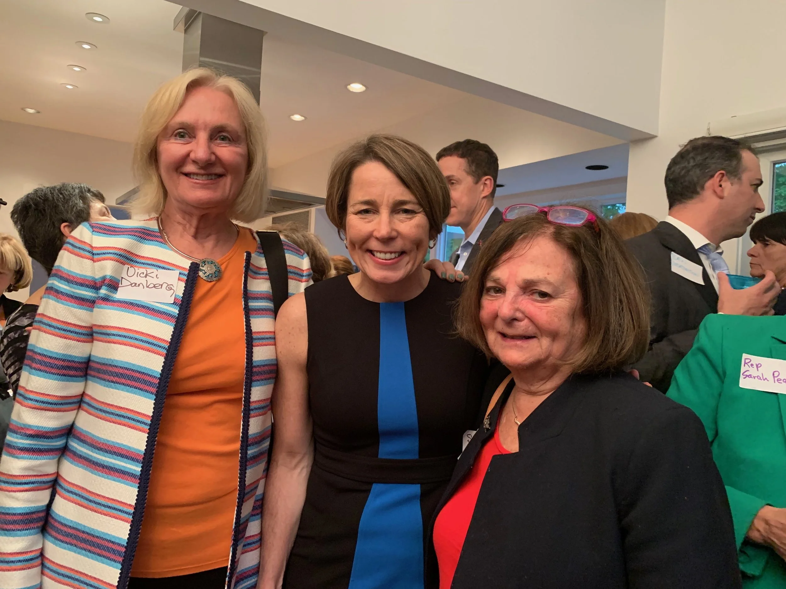 Vicki, Maura Healey and Councilor Susan Albright