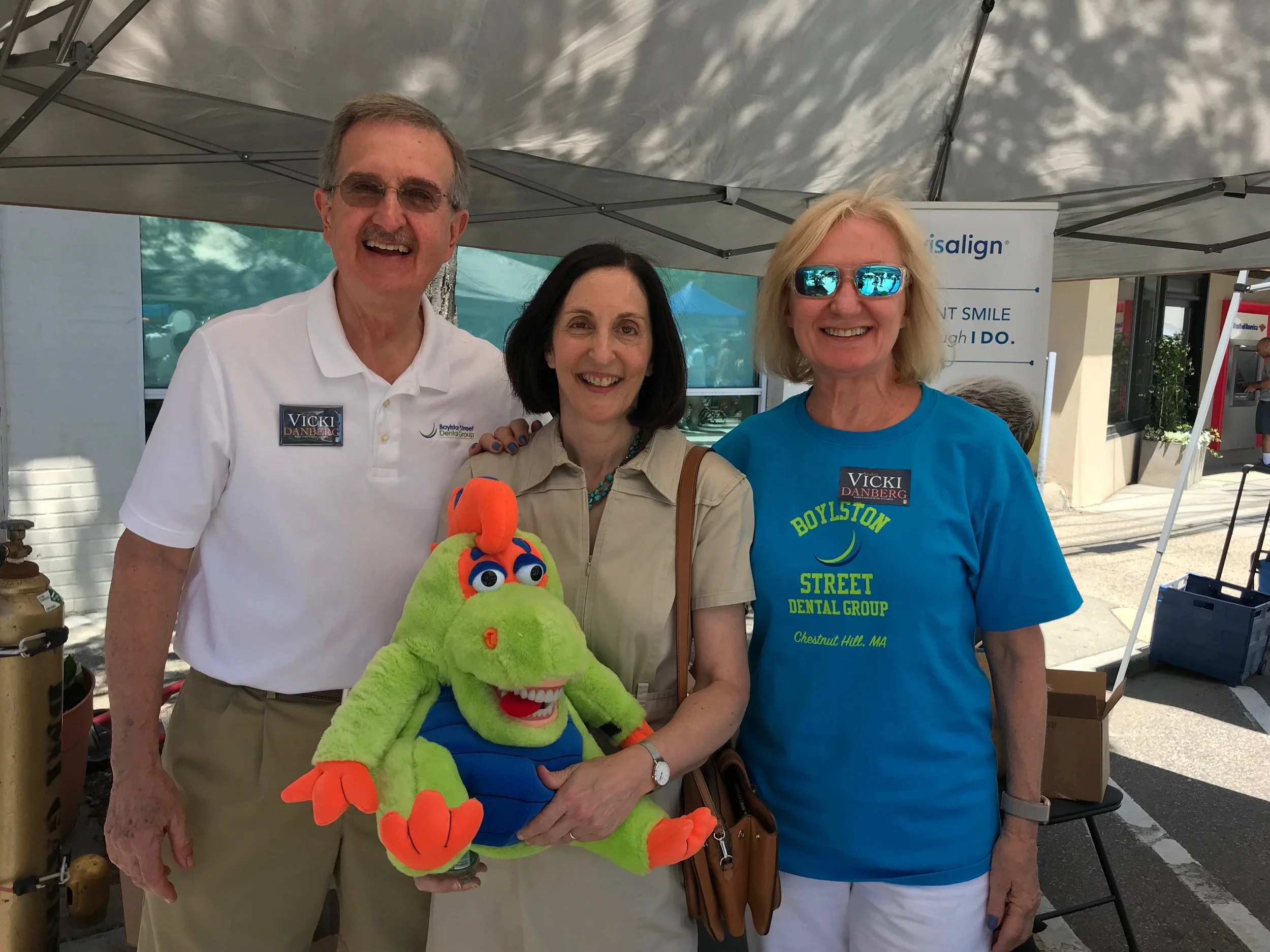 Newton Highlands Village Day with our great Mayor, Ruthanne Fuller.