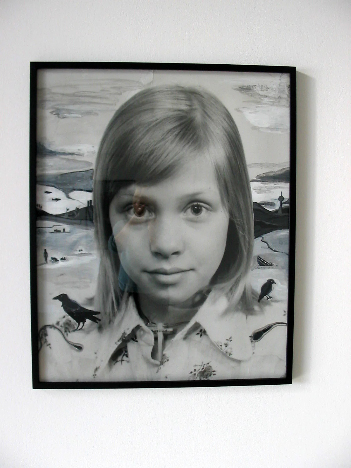 The artist as ten and the years thereafter photograph and acrylic paint